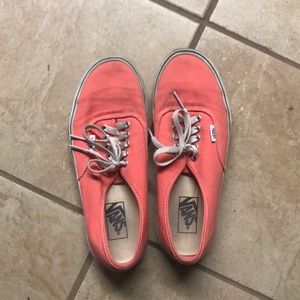 Coral Vans Authentics